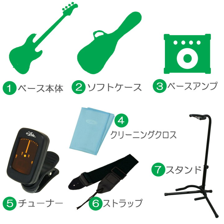 楽天市場】Bacchus BJB-1-RSM/M バッカス エレキベース Aria AB10付き 