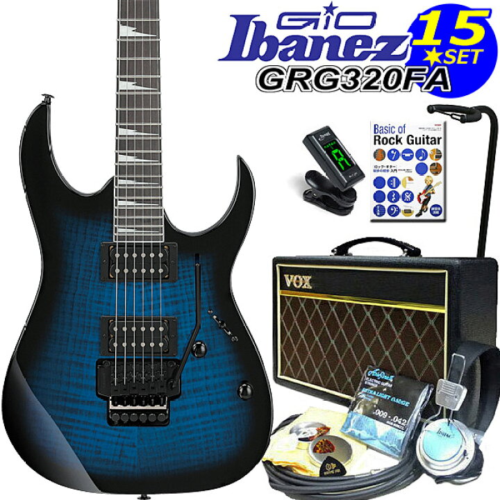 楽天市場】Gio Ibanez アイバニーズ GRG320FA TBS エレキギター 初心者 