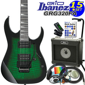 Gio Ibanez アイバニーズ GRG320FA TEB エレキギター 初心者セット15点【エレキギター初心者】