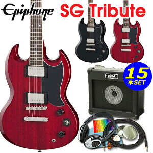 Epiphone �G�s�t�H�� SG Tribute SG �g���r���[�g �G���L�M�^�[ ���S�� ���� 15�_ �Z�b�g�y�G���L �M�^�[���S�ҁz�y�G���N�g���b�N�M�^�[�z