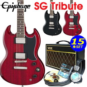Epiphone �G�s�t�H�� SG Tribute SG �g���r���[�g �G���L�M�^�[ VOX�A���v�t ���S�� ���� 15�_ �Z�b�g �yPathfinder10 PF10�z�y�G���L �M�^�[���S�ҁz�y�G���N�g���b�N�M�^�[�z