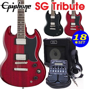 Epiphone �G�s�t�H�� SG Tribute SG �g���r���[�g �G���L�M�^�[ ZOOM G1Four�t ���S�� ���� 18�_ �Z�b�g �y�G���L �M�^�[���S�ҁz�y�G���N�g���b�N�M�^�[�z