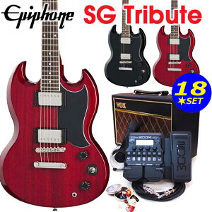 Epiphone �G�s�t�H�� SG Tribute SG �g���r���[�g �G���L�M�^�[ VOX�A���v ZOOM G1XFour�t ���S�� ���� 18�_ �Z�b�g �yPathfinder10 PF10�z�y�G���L �M�^�[���S�ҁz�y�G���N�g���b�N�M�^�[�z
