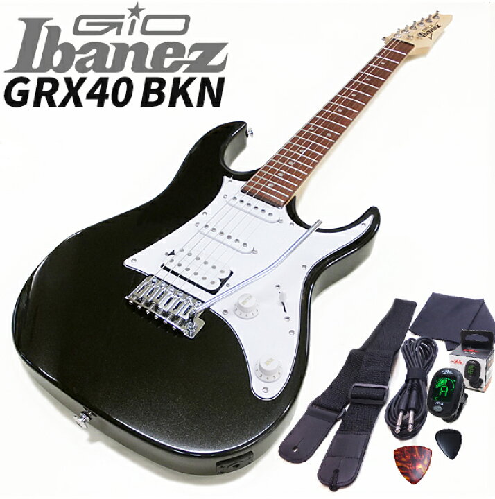 楽天市場】Gio Ibanez GRX40 BKN アイバニーズ エレキギター 