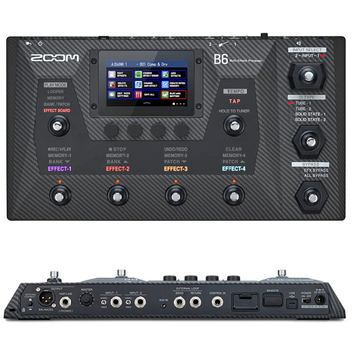 楽天市場】【専用ケース付属！】ZOOM B6 ズーム ベース マルチ 