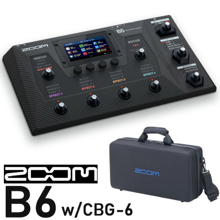 楽天市場】【専用ケース付属！】ZOOM B6 ズーム ベース マルチ 