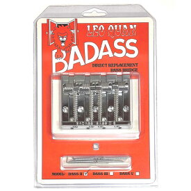 ALL PARTS BADASS バダス BASS II Chrome BB-3342-010 Leo Quan Badass Bass II 4-string Bass Bridge Grooved Saddles