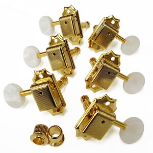 GOTOH SD90 P5W G(ゴールド) ゴトー ギター ペグ L3R3 両側タイプ 6個セット 【SD90-P5W/G/L3R3】
