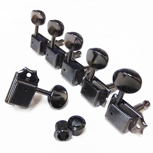 GOTOH ゴトー ギター ペグ SD91 05M CK(コスモブラック) L6 片側タイプ 6個セット【SD91-05M/CK/L6】