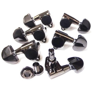 GOTOH SG301 MG(マグナムロック) AB20 CK(コスモブラック) ゴトーギターペグ 両側 L3R3 6個セット 【SG301MG-AB20/CK/L3R3】