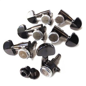 GOTOH SG301 MG-T AB20 CK(コスモブラック) マグナムロック・トラッド ゴトーギターペグ 両側 L3R3 6個セット【SG301MGT-AB20/CK/L3R3】