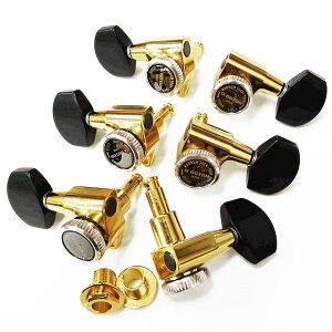 GOTOH SG301 MG-T B01 マグナムロックトラッド G(ゴールド) ゴトー ギター ペグ L3R3 両側 6個セット【SG301MGT-B01/L3R3/G】