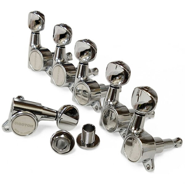 GOTOH ゴトー ギター ペグ SG381 05 C(クローム) L6 片側 6個セット 【SG381-05/C/L6】