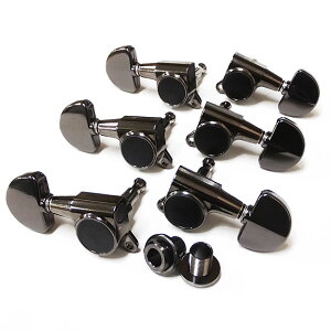 GOTOH SG381 AB20 CK(コスモブラック) ゴトーギターペグ L3R3 両側 6個セット【SG381-AB20/CK/L3R3】