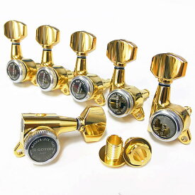 GOTOH ゴトー ギター ペグ SG381 MG-T 07 マグナムロック・トラッド G(ゴールド) L6 片側 6個セット【SG381MGT-07/G/L6】