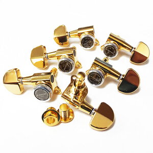 GOTOH SG381MG-T AB20 マグナムロックトラッド G(ゴールド) ゴトーギターペグ 両側 L3R3 6個セット【SG381MGT-AB20/G/L3R3