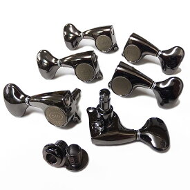 GOTOH ゴトー ギター ペグ SGL510Z MG マグナムロック L5 CK(コスモブラック) L3R3 両側 6個セット【SGL510ZMG-L5/CK/L3R3】