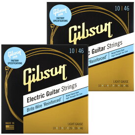【2セット】 GIBSON ギブソン エレキギター弦 Brite Wires SEG-BWR10 【ネコポス(np)送料230円(ポスト投函)】【SEG-700L】