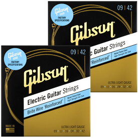【2セット】 GIBSON ギブソン エレキギター弦 Brite Wires SEG-BWR9 【ネコポス(np)送料230円(ポスト投函)】【SEG-700UL】
