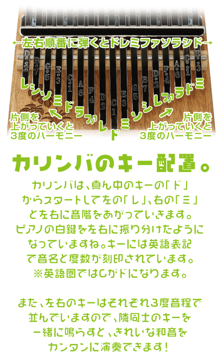 楽天市場】カリンバ 親指ピアノ Mahalo MKA17TD KALIMBA カリンバ