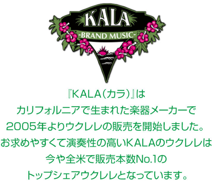 楽天市場】KALA カラ ウクレレ KA-P パイナップルソプラノ 初心者 9点