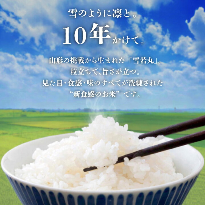 楽天市場】令和7年産 雪若丸 15kg 5kg×3袋 山形県産 白米 お米 : 丸公 