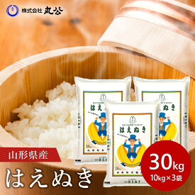 新米 令和7年産 はえぬき 30kg 10kg×3袋 お米 白米 山形県産 精米