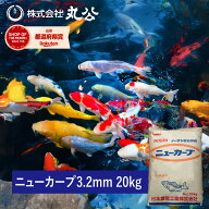 【沈下性】鯉の餌 ニューカープ 20kg 3.2mm 中粒 送料無料 コイ エサ 金魚