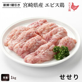 宮崎県産 エビス鶏 小肉[せせり]（1kg） ■ 生鮮品・朝引き ■（※お一人様2kgまで）鶏レバー 鶏肉 業務用 お取り寄せグルメ