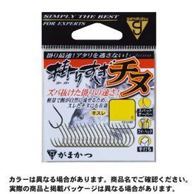 【メール便可】がまかつ バラ 掛りすぎチヌ 茶 4号 18本入 ハリ