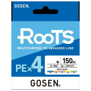 �y���[���։z�S�[�Z�� GMR451506 ROOTS PE×4 150m �}���`�J���[ 0.6�� (12lb)