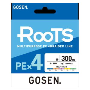 �S�[�Z�� GMR453008 ROOTS PE×4 300m �}���`�J���[ 0.8�� (14lb)