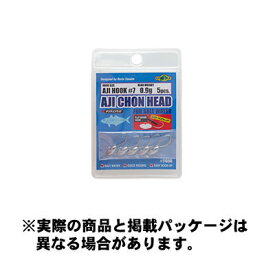 【メール便可】エコギア AJI CHON HEAD (アジチョンヘッド) 2.0g アジバリ8号 5pcs. ハリ