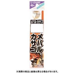 【メール便可】ささめ針 GA007 メバル・カサゴ(金)糸付 7号