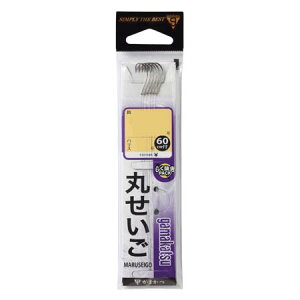 【メール便可】がまかつ 丸せいご 白 糸付60cm 10号-2 6本入