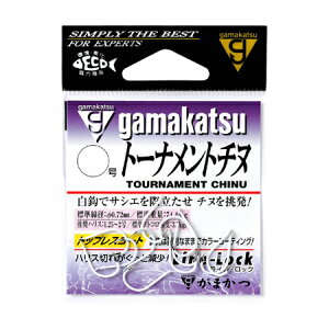 【メール便可】がまかつ トーナメントチヌ ホワイトカラー バラ 4号 9本入