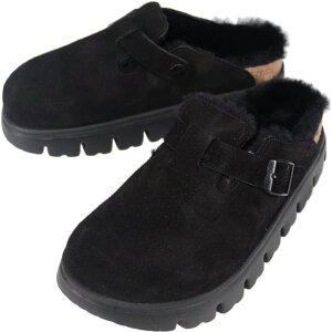 【最大100%ポイントバック※要エントリー】ビルケンシュトック BIRKENSTOCK サンダル ボストン チャンキー シアリング Boston Chunky Shearling ブラック ナロー幅 1028453【GIFO】