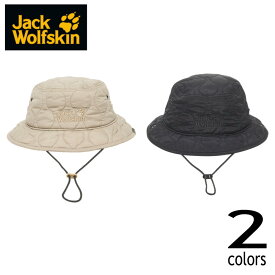 ジャックウルフスキン Jack Wolfskin 帽子 JP キルト ライナー バケット ハット JP QUILTED LINER BUCKET HAT 5026461 サンドデューン(5605) ブラック(6000)［WA］【GFFF】[QQ]