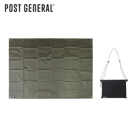 ポストジェネラル POST GENERAL グランドシート＆サコッシュバッグ GROUND SHEET & SACOCHE BAG ブラック 98204-0034［C］【GGOK】