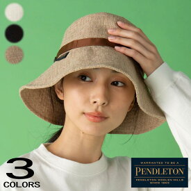 ペンドルトン PENDLETON 帽子 サマーハット SUMMER HAT オフ ベージュ ブラック PDT-000-231018［C］【GHOH】