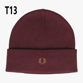 フレッドペリー FRED PERRY 帽子 クラシック ビーニー Classic Beanie C9160 143（フレンチネイビー）L59（スノーホワイト）R41（ライムストーン）T12（オートミール）T13（OXブラッド）T14（ぺトロール）［CP］【GHFO】