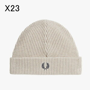 4������I�ő�S�z�|�C���g�Ҍ����v�G���g���[ �t���b�h�y���[ FRED PERRY �X�q ���b�t�� �j�b�g �r�[�j�[ Waffle Knit Beanie C8130 102�iBLACK�jX23�iPORRIDGE MARL�j�mCP�n�yGIFO�z