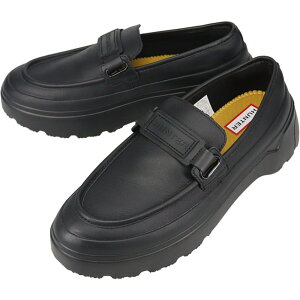 yő100%|CgobNvGg[zn^[ HUNTER CV[Y t@Ch GNXv[[ tbgtH[ [t@[ REFINED EXPLORER FLATFORM LOAFER ubN UFF2251LEAyGIFFz