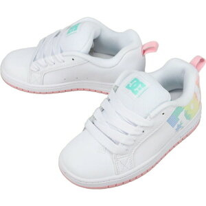 【最大100%ポイントバック※要エントリー】ディーシーシューズ DC SHOES スニーカー キッズ コート グラフィック COURT GRAFFIK ホワイト/ライトピンク/マルチ DK251006 WPM【GJOG】