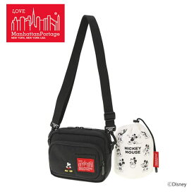 マンハッタンポーテージ Manhattan Portage ブルーム ショルダーバッグ / ミッキーマウス The Broomes Shoulder Bag / Mickey Mouse 1496-MIC-23 ブラック BLK 【GHFF】