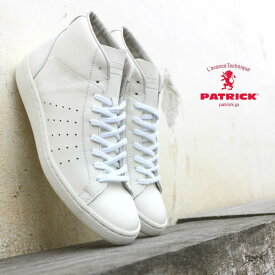防水スプレー吹きかけサービス 交換返品送料無料 定番パトリック PATRICK スニーカー St.PUNCH-HI セントパンチ ハイ WHT ホワイト 18550