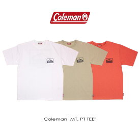 コールマン Coleman Tシャツ Mt.PT TEE CM5786 24(オレンジ) 81(ベージュ) 90(ホワイト) メンズ アウトドア キャンプ UVカット 速乾 ［WA］【GGOH】