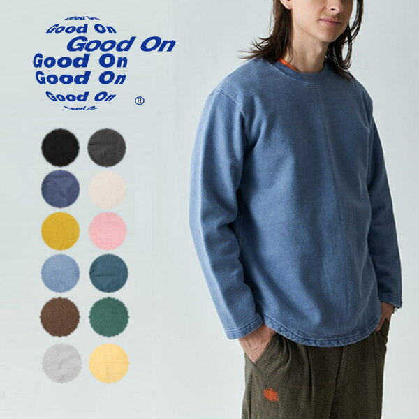 ９月限定！最大全額ポイント還元※要エントリー グッドオン Good On ラフ クルー スウェット ROUGH CREW SWAET GOBW1609【GIFF】