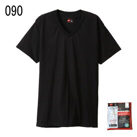 ヘインズ Hanes アンダーウェア 2枚組 ビジカジ魂 Vネック Tシャツ HM1ER702 010(ホワイト) 090(ブラック)［WA］【GHON】