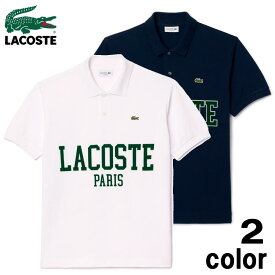 ラコステ LACOSTE オーバーサイズ ネームプリント ポロシャツ PH7419-99 001（ホワイト）166（ネイビー）［WA］【GIOG】